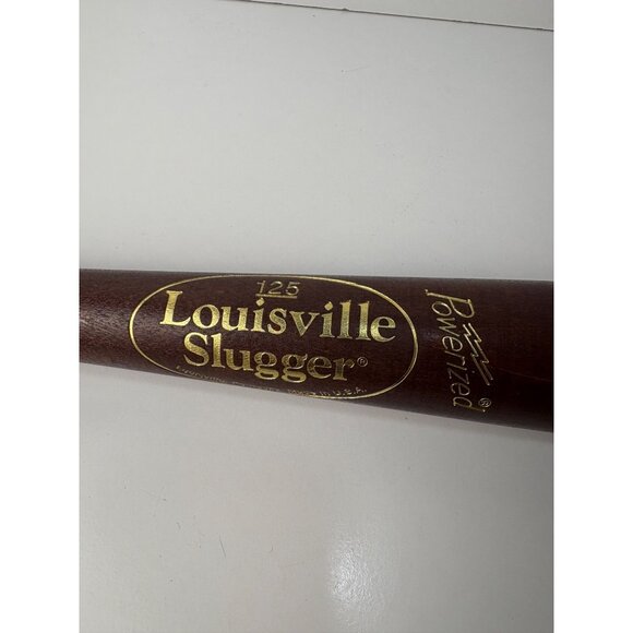 Vintage Louisville Slugger Baseball Bat 125 Powerized 34” Wood 1979 Personalized - Picture 2 of 6
